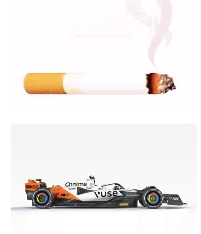 mclaren cigarette livery McLaren's new livery looks like a cigarette