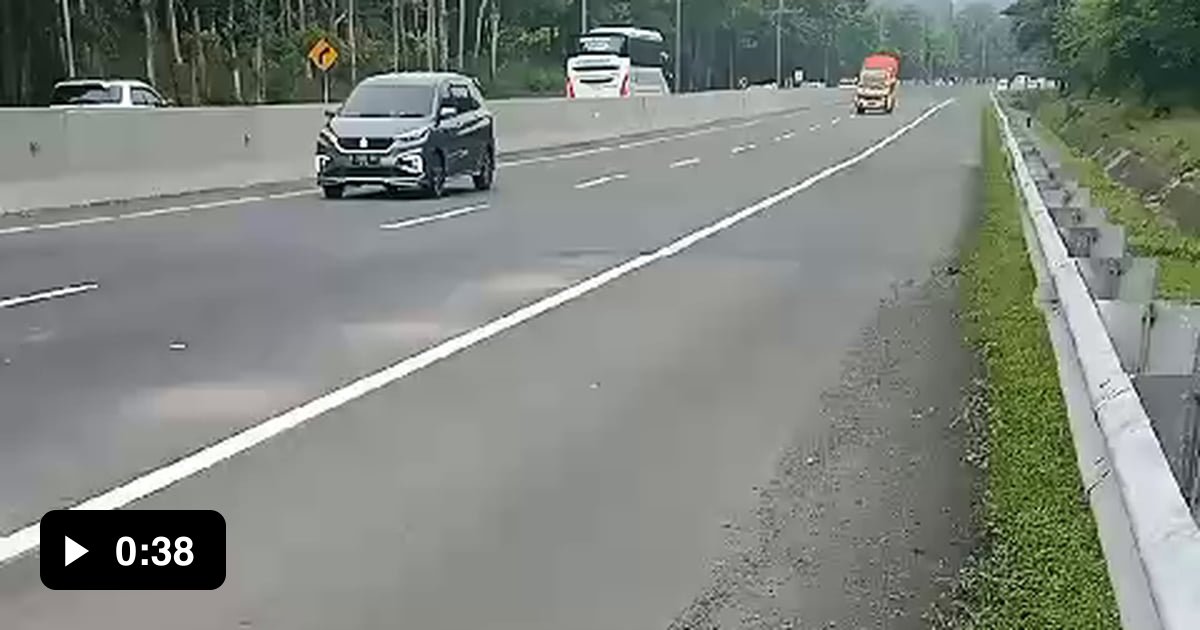 Si Babi Ketabrak Di Jalan Tol Gag