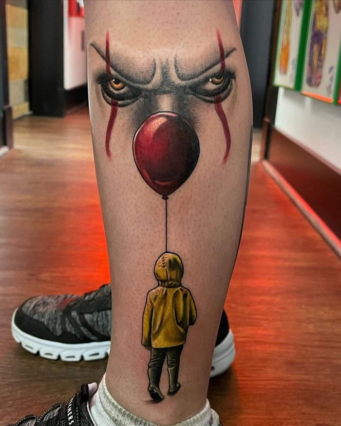 Wife's new It tattoo by Glue at Exposed Temptations in Manassas, VA - 9GAG
