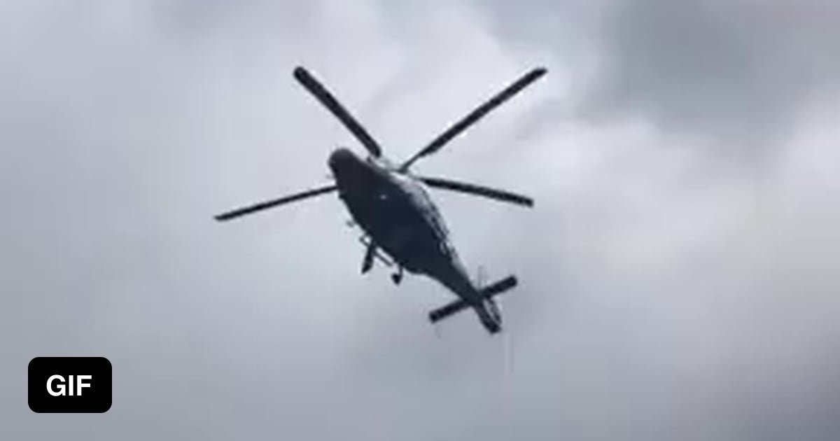 When the rotation speed of the helicopter blades matches the number of