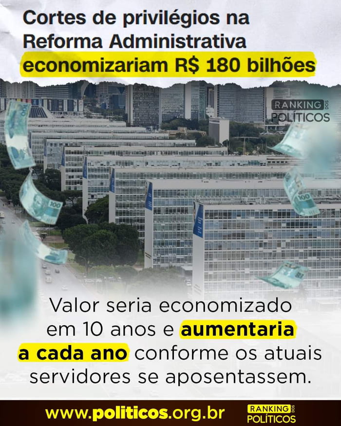 O Brasil precisa avançar o projeto da Reforma Administrativa 9GAG