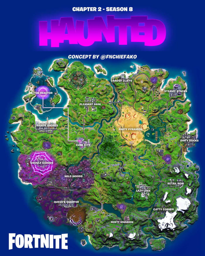 Fortnite Season 8 Map Concept 9gag