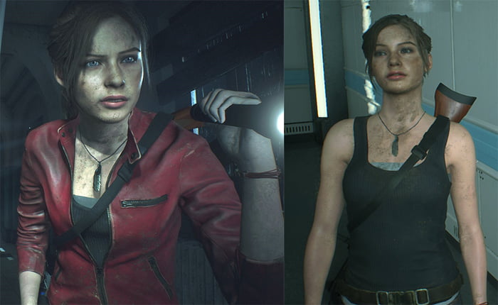 In Resident Evil 2 Remake After Claire gives her jacket to Sherry, her ...