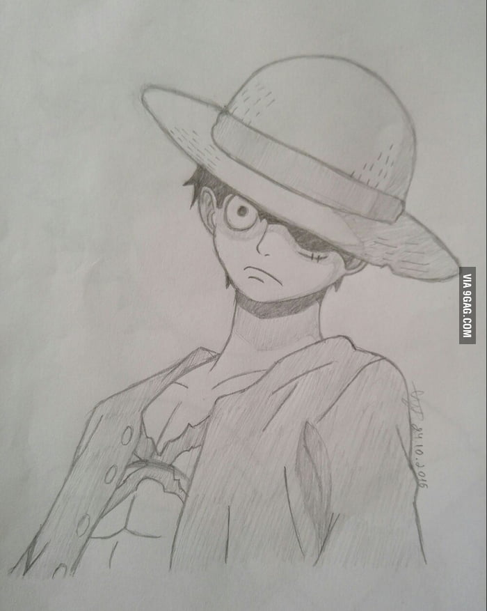 Just Finished Drawing Luffy From One Piece 9gag