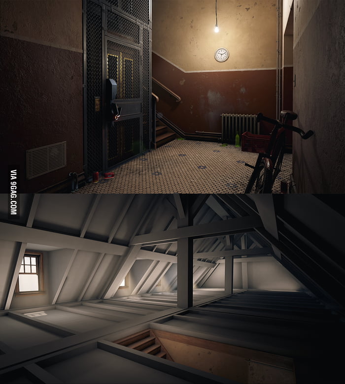 City 17 apartment done on Unreal 4 Engine. - 9GAG