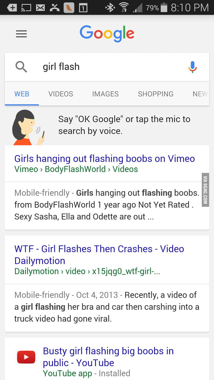 Girl flash videos