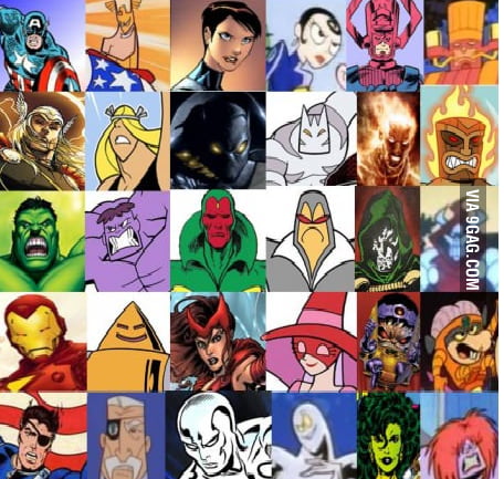 Dexter`s Justice Friends vs Marvel superheroes - 9GAG