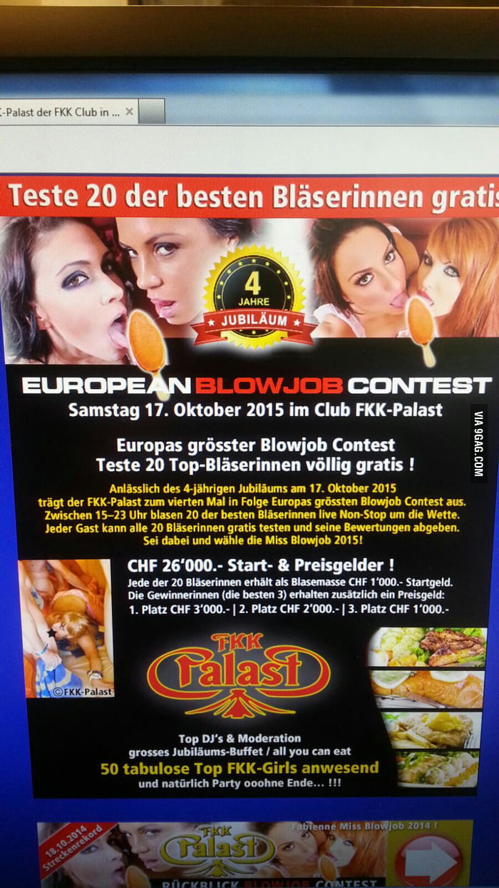 Contest freiburg job blow Gratis Blowjob