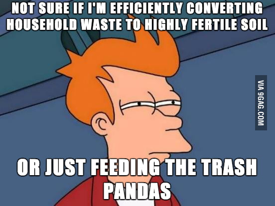 After a year, my compost pile doesn't seem any bigger - 9GAG