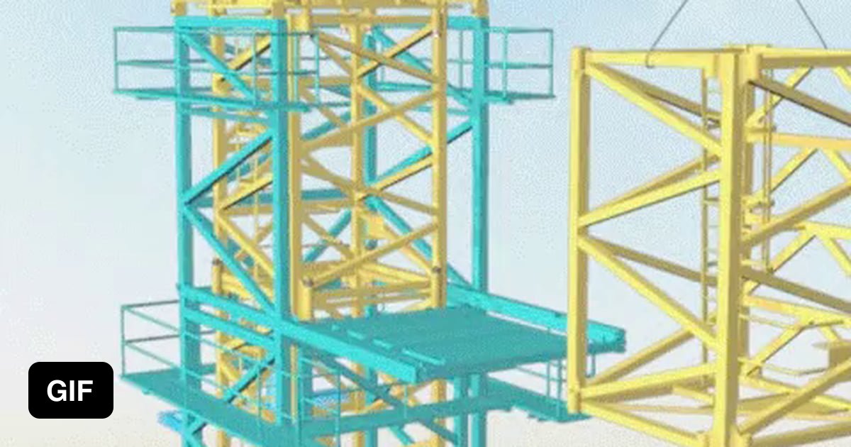 How tower cranes erect themselves 9GAG
