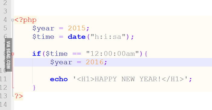 Happy New Year Programmers! - 9GAG