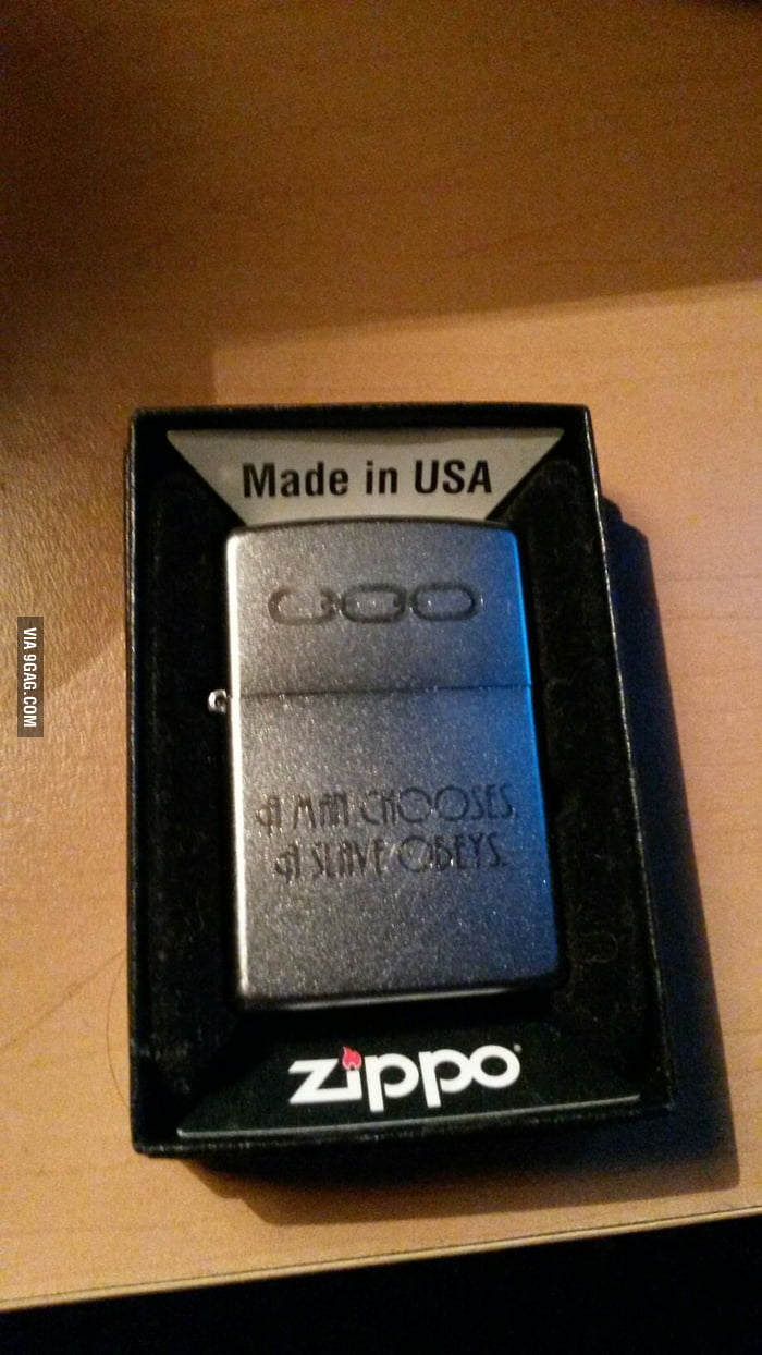 Bioshock zippo. - 9GAG