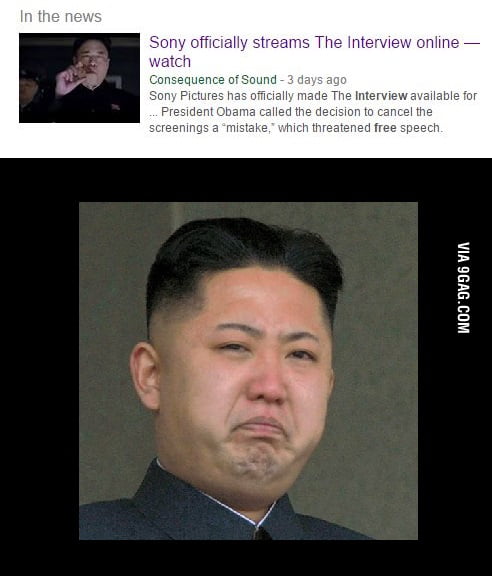 Kim Jong Un Is Sad - 9GAG