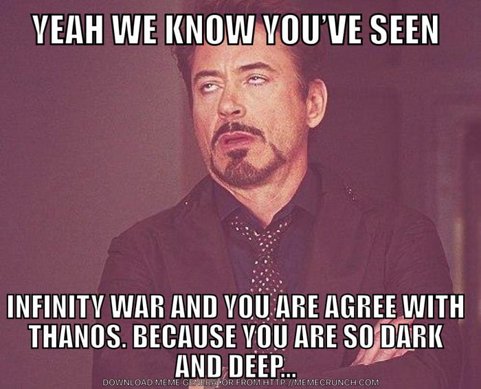 Getting tired of this kind of Infinity War posts... - 9GAG