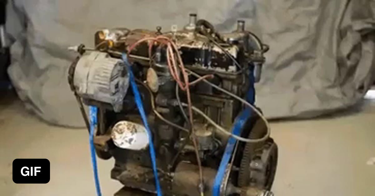 This engine being restored is so satisfying... - 9GAG