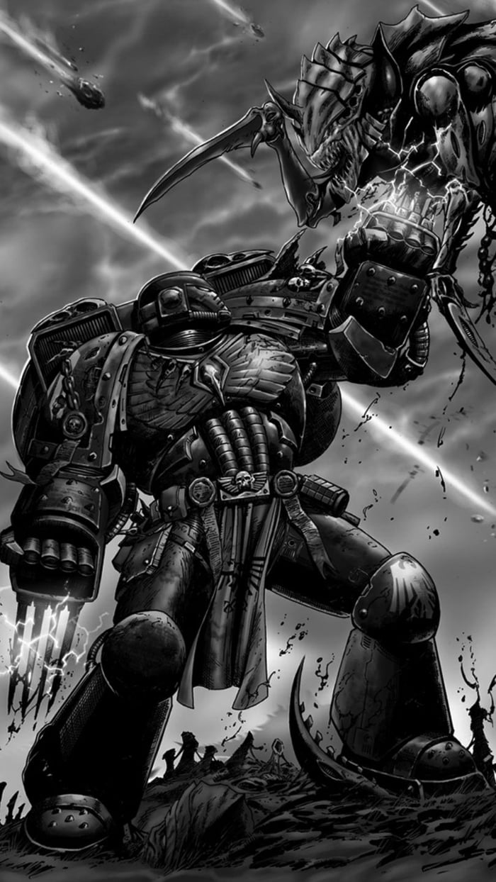 Another Warhammer 40k Phone Wallpaper For You And Today Is Raven Guard 9gag