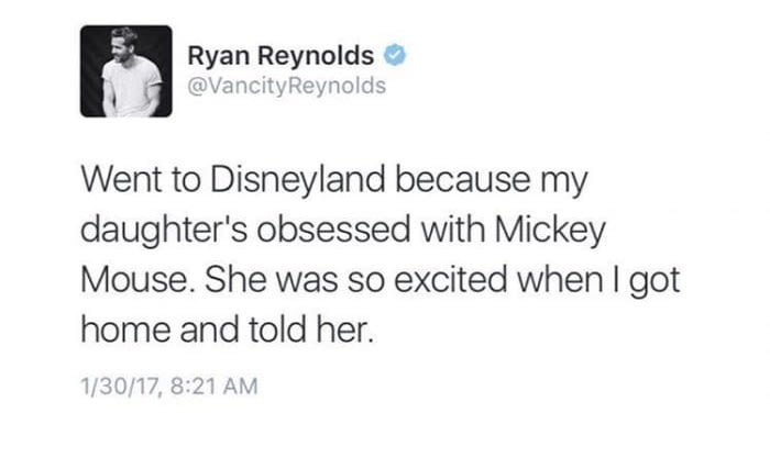 Ryan Reynolds And His Trip To Disneyland 9gag 