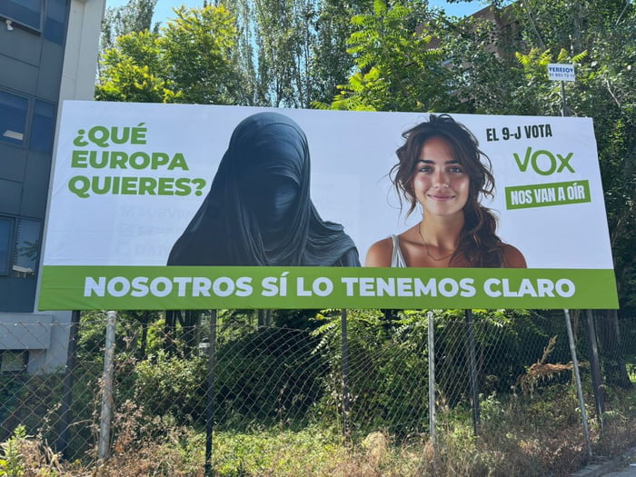 Vox (Spanish Political Party) campaign for EU election. What Europe do ...