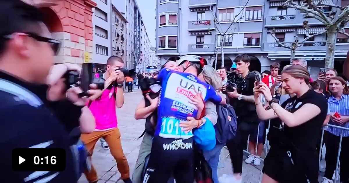 Moments after winning the Tour of the Basque Country, Juan Ayuso is ...