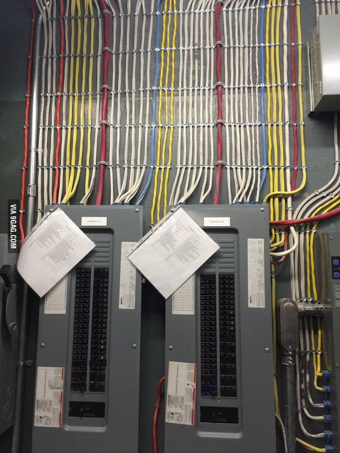 My cable management. Oddly satisfying - 9GAG