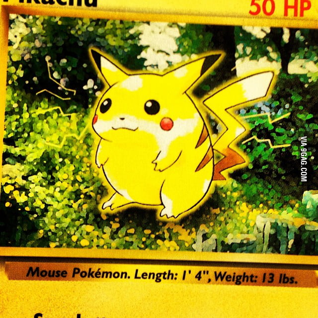I just love how fat pikachu used to be.. 