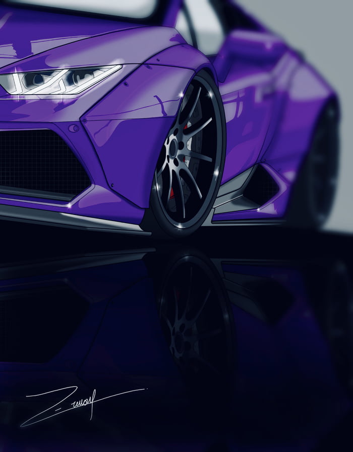 My drawing, LB WORK Huracan. Opinions? (New effect: Autofocus) - 9GAG