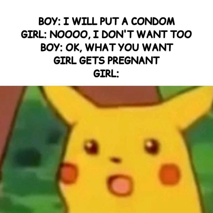 Suprised Pikachu Pregnant Relationship - 9GAG