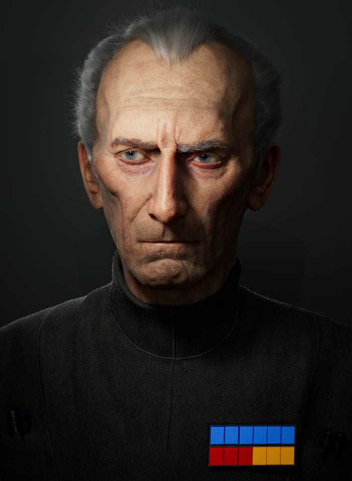 Grand Moff Tarkin, fully hand sculpted in zbrush, no scan data, all ...