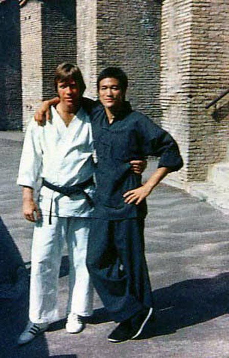Bruce Lee And Chuck Norris From Way Of The Dragon 9gag