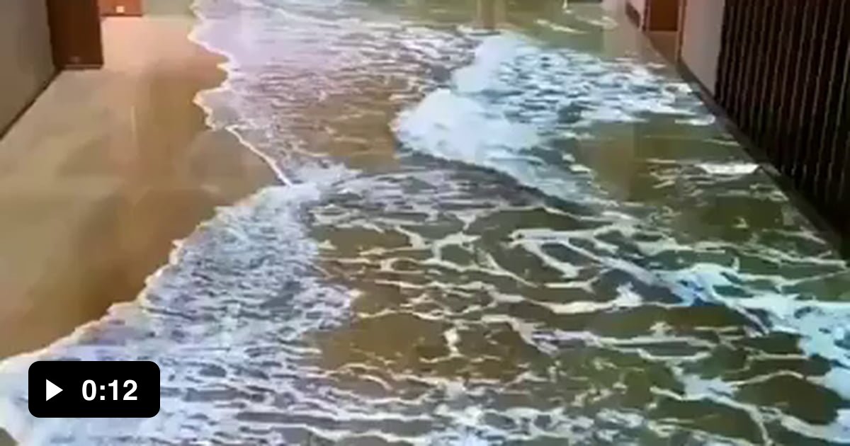 Interactive waves use 3D projection technology to make the effects of