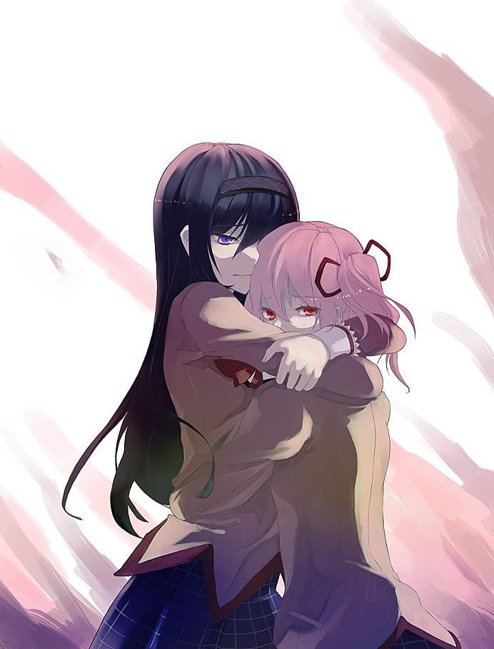 Yuri and Natsuki hug. - 9GAG