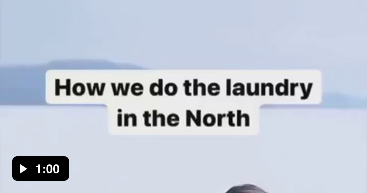 Laundry day in Swedish Lapland. 9GAG