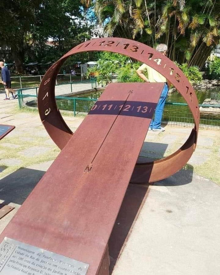 Amazing Sundial In Rio S Botanic Garden Gag