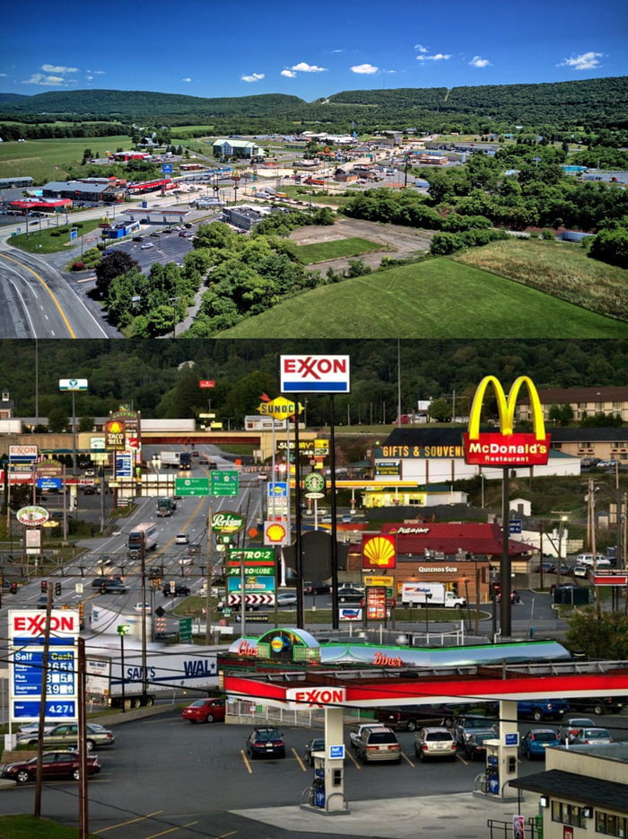 Breezewood, PA: pretty normal when not being photographed using ...