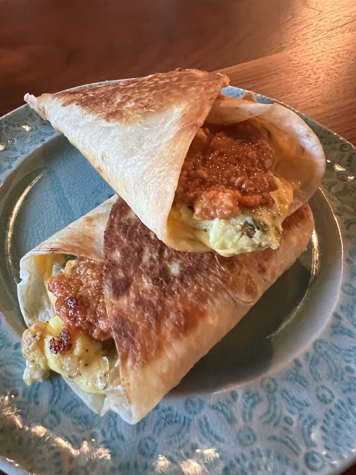 Western egg wrap with homemade muhammara 9GAG