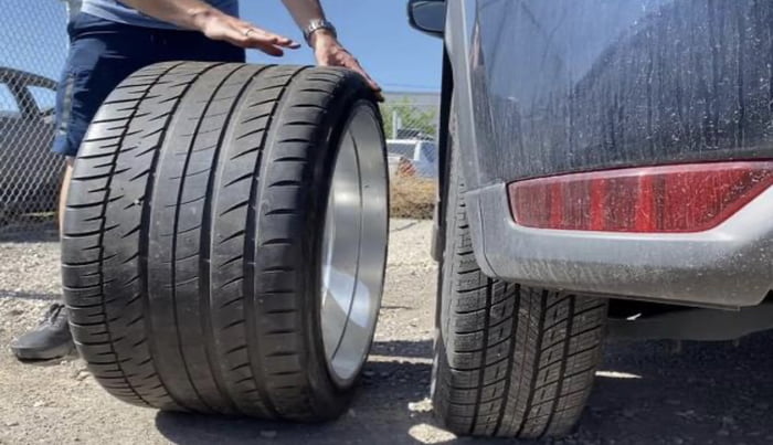 Bugatti Tyre Next To Normal Car Tyre 9GAG