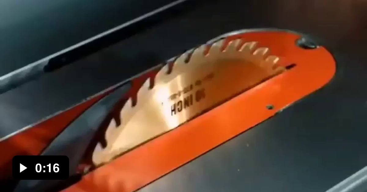 A sawstop system saving finger injuries 9GAG