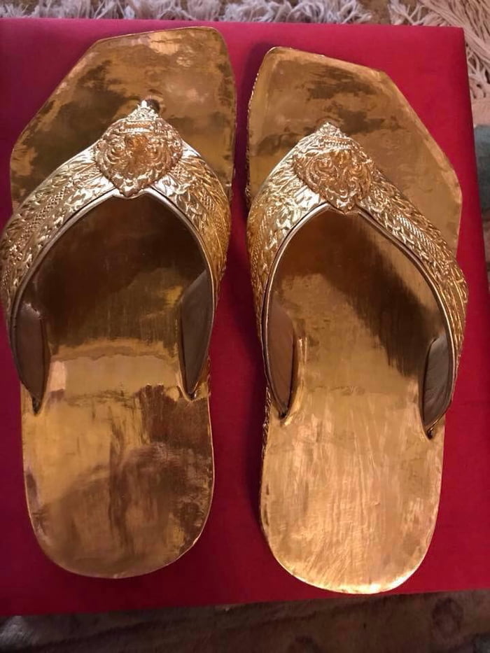 real gold shoes