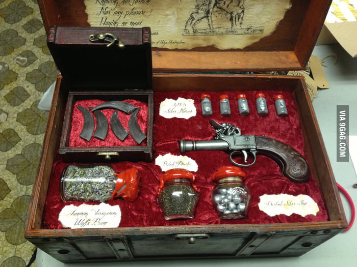 To the one who posted vampire hunting kit here's the werewolf hunting