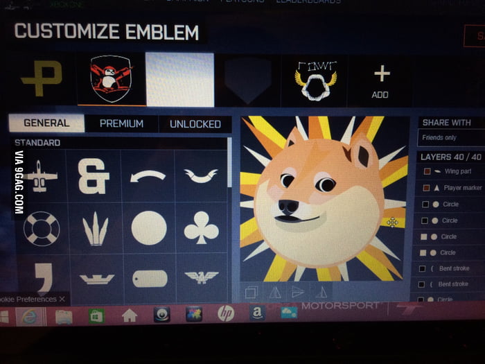 My new emblem in BF4. Much wow - 9GAG