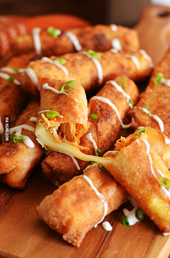 Buffalo Chicken Mozzarella Logs. When you can't decide between your ...