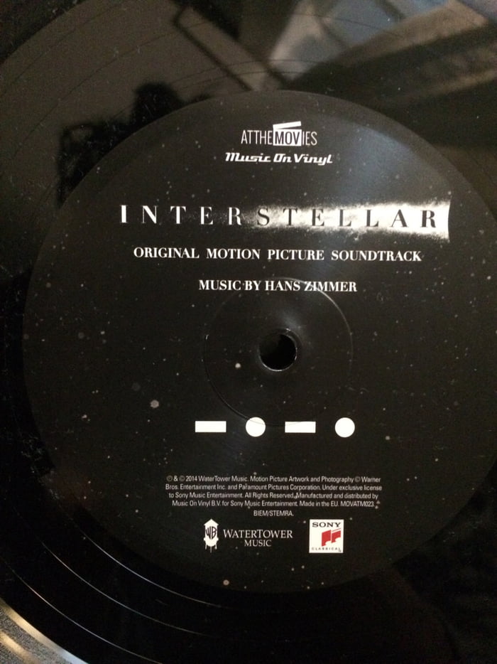 On The Interstellar Vinyl Side A Or B Is Written In Morse Code ...