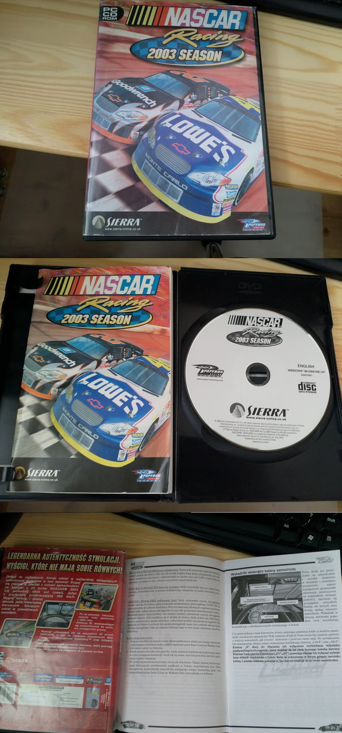 Polish Edition Of The Legendary Nascar Racing 2003 Season By Papyrus 