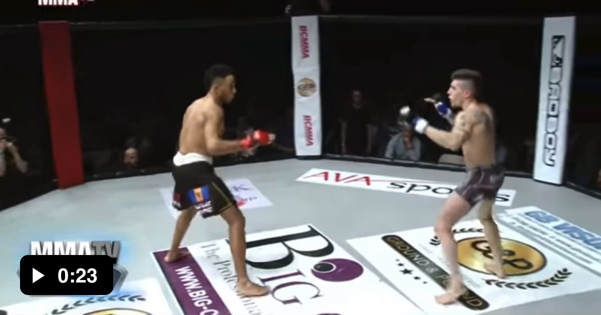 Arrogant mma fighter tries a dance move mid fight to antagonise his ...