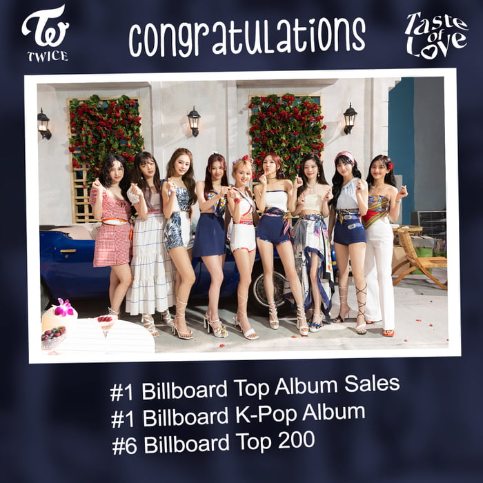 Republic Records Twitter Update Twice On Taste Of Love Hitting 1 Billboard Top Album Sales 1 K Pop Album And 6 Billboard Top 0 9gag