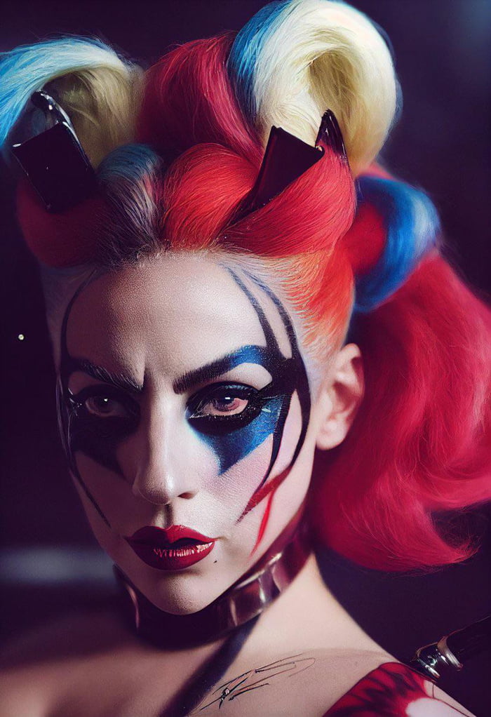 Lady Gaga As Harley Quinn Generated By AI 9GAG