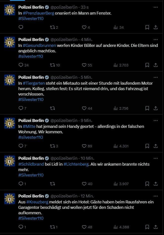 Polizei Berlin Versucht Mit Lustigen Tweets S Mtliche B Llerangriffe