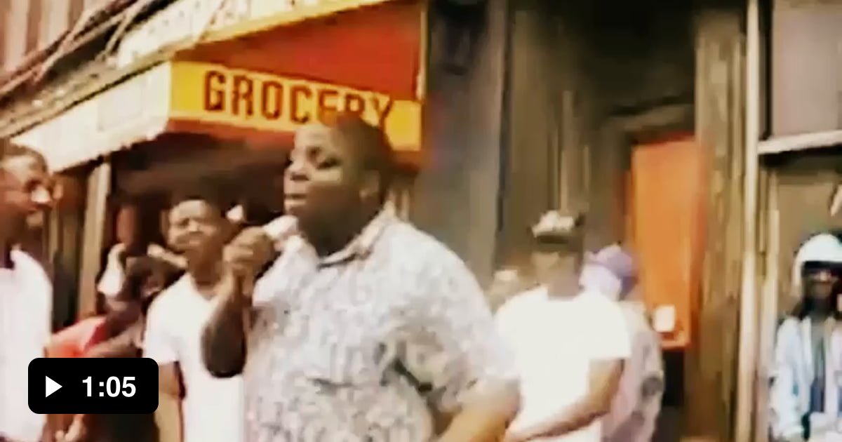 Biggie Smalls Freestyle on a Street Corner at age 17 (1989) 9GAG