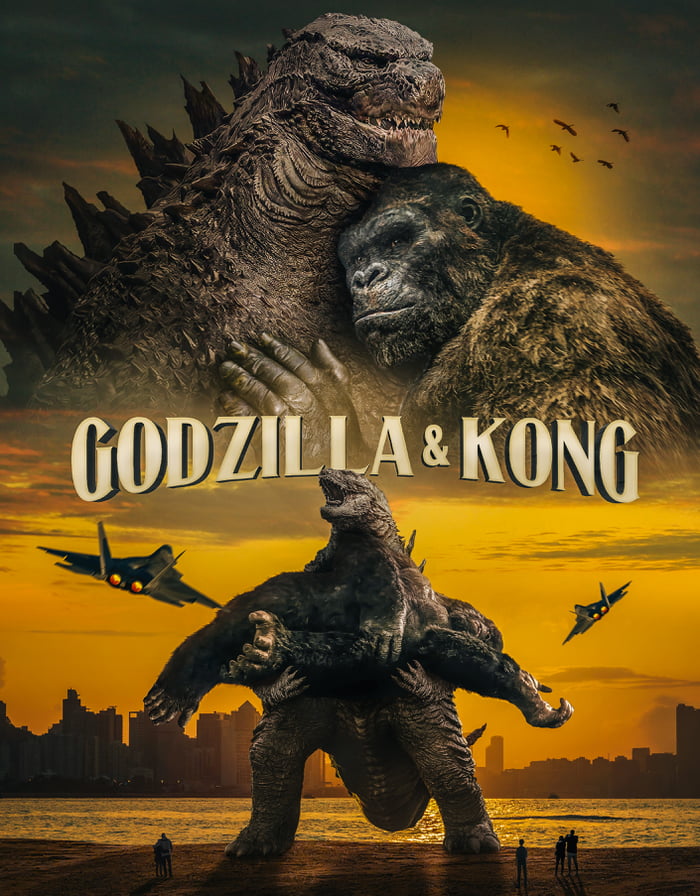 Spoiler poster for Godzilla and Kong 2024 9GAG