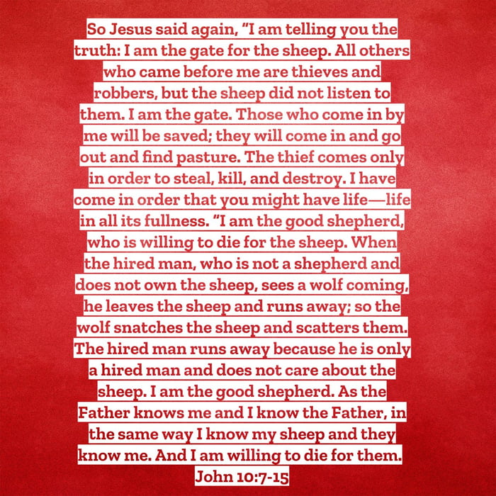 John 10:7-15 - 9GAG